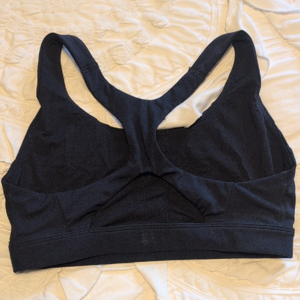 Athleta Black Racerback Sports Bra
